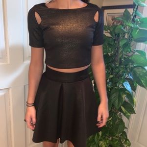 Black and Gold Two Piece